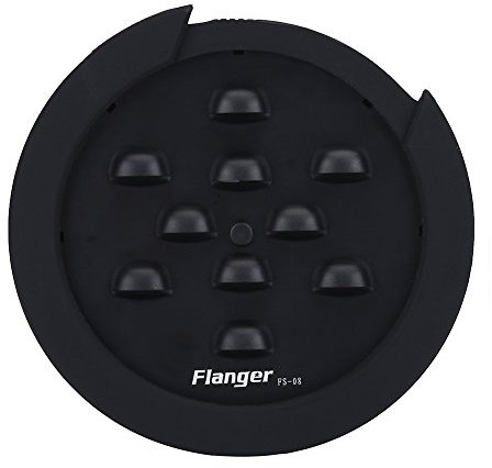 Alomejor Gitarre Schalllochabdeckung Dauerhaft Einstellbar 100mm Schallloch Abdeckung für Akustische E-Gitarre Feedback Buster
