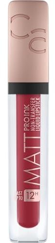 CATRICE Matt Pro Ink Non-Transfer Liquid Lipstick, Lippenstift, Nr. 100 Courage Code, rot, mattierend, langanhaltend, schnelltrocknend, matt, intensiv, farbintensiv, vegan, ohne Alkohol (5ml)