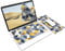 SenseAGE 3 in 1 Mouse Mat | Mousepad, Microfiber Keyboard Dust Cover, Screen/Monitor Cleaning Cloth | Non-Slip, Lightweight, Portable | for Macbook & Laptop up to 13.3 inch - Solid Square