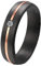 DOOSTI Partnerring/Trauring ELEGANT Carbon mit Edelstahl-Einlage Rose Gold