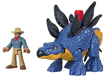 Fisher-Price Imaginext Jurassic World Stegosaurus, Dinosaurio de Juguete, Regalo para niños +4 años (Mattel GVV64)