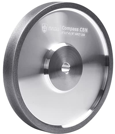 NAGU Compass CBN Schleifscheiben 8x1x5/8 GRIT 350 zum Schärfen von Hochgeschwindigkeitsstahl von Drechselwerkzeugen
