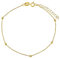 SILVEGO - AWFZD020BGY1 - Damen Armband aus 585 Gelbgold Kugelkette 0,8 mm
