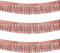TONIFUL 3-Pakete Metallic Folie Fringe Girlande Rose Gold Wand Hängende Lametta Fringe Banner für Auto Parade Schwimmt Brautdusche Hochzeit Geburtstag Oster Graduation