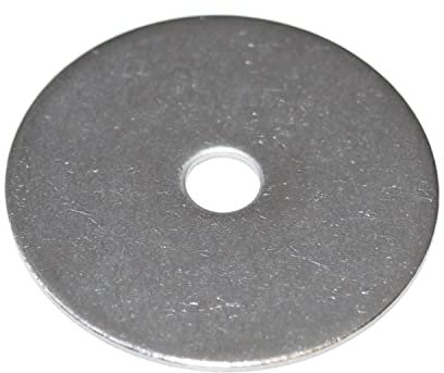 Karosseriescheiben M6 Edelstahl V2A 4 Stück Unterlegscheiben 6,4X50X1,5 mm aus rostfreier Edelstahl A2 VA, Kotflügelscheiben, Karoscheiben