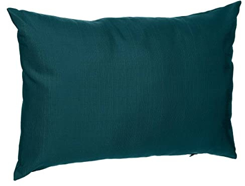Hespéride - Dekokissen für den Außenbereich Korai in Blaugrün - 30 × 50 cm - Blaue Ente