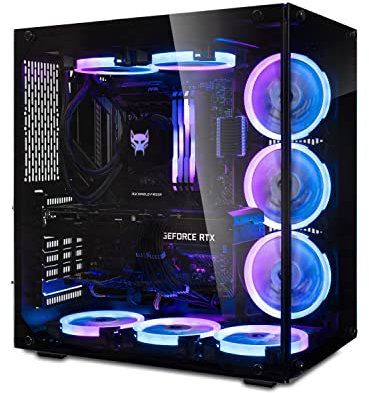 BEASTCOM Q7 Hero Gaming PC, Intel i9-14900KF 24X 6,00 GHz 32 Threads, NVIDIA RTX 3060 Ti 8GB, 64GB RAM, 2TB NVMe SSD, AiO Wasserkühlung, WiFi 6, Bluetooth, Windows 11 Pro