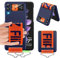 Handyhülle für Samsung Galaxy Z Flip3 Hülle Ultra Dünn Folable Matt PC Handytasche, mit Ring Nylon Strap Galaxy Z Flip 3 Tasche Case Stoßfest Outdoor Schutzhülle für Samsung Galaxy Z Flip 3 (Blue)