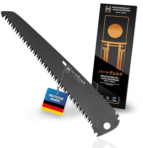 Hardtwerk® Ersatzsägeblatt 210mm für Japansäge ALPHA - Feinsägeblatt aus SK5 Karbonstahl für Astsägen
