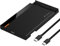 FANTEC PL-25U31 USB3.2 Gen2 SSD/Hard Drive Enclosure for 1x SATA 2.5 Inch SATA SSD/HDD (MAX. 9.5mm Height), Transfer Rates up to 10Gbit/s (SUPERSPEED+), USB-C, no Tools Required, Plastic, Black