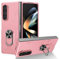 yanzi Compatible avec Samsung Galaxy Z Fold 5-5G Téléphone Coque(Or Rose)+3D Verre Trempé[Militaire-Antichoc]-[Support] Bumper Protection Case Robuste Housse Étui pour Galaxy Z Fold 5-2023