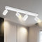BOYIR Deckenleuchte LED Weiß Deckenstrahler 4 Flammig Schwenkbar 350° Deckenspots Lampe Küchenlampe Deckenstrahler GU10 Deckenlampe Spots Deckenleuchten für Wohnzimmer, Schlafzimmer, Ohne Leuchtmittel
