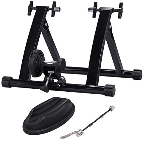 Yaheetech Turbo Bike Trainer Stand, Foldable & Magnetic Cycle Trainer Stand