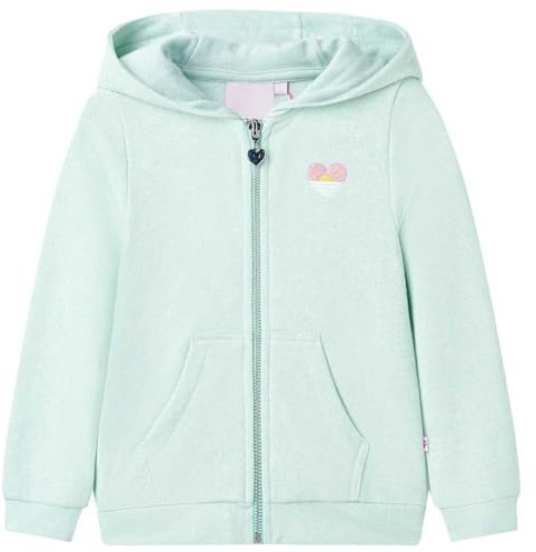 vidaXL Kinder-Kapuzenpullover mit Reißverschluss Lila 116