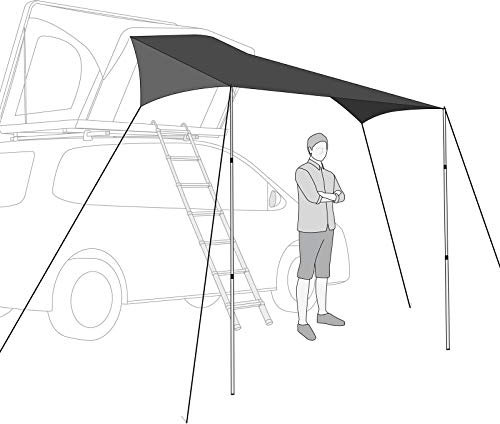 qeedo Freedom Tarp (2,5 x 4 m) Vordach, Sonnensegel für qeedo Freedom Dachzelte