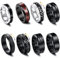Konxi 8 Stück Männer Edelstahl Spinner Ringe Schwarz Matt Finish Poliert Band Ringe für Männer Schwarze Ringe Herren Set Coole Schwarze Ringe (62)