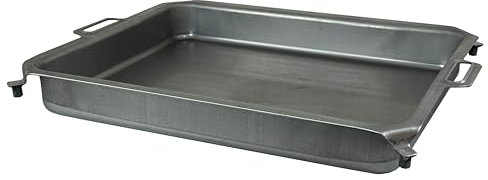 BSR-Grillen Stahl-Pfanne für 3-flammigen Gasgrill | Grillpfanne | Wanne ca. 60 x 45 cm | 8 cm tief | massive Ausführung | ideal zum grillen und braten …