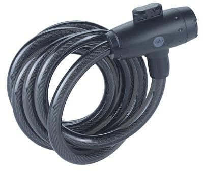 Yale Cavo di sicurezza con chiave Serie Essential YCK0/12/200/2 spessore 12mm, lunghezza cavo 2000mm, Acciaio Trecciato, Incluse 2 Chiavi, Testato con spray salino per 96 Ore, Supporto per Bici