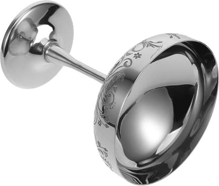 PRETYZOOM Weinglas Aus Edelstahl mit Eisbecher Dessertschale Elegantes Weinglas mit Geätztem Muster für Partys Geburtstage Hochzeiten Heimdekoration