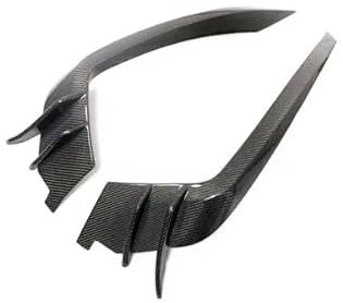 TIUEO Auto Frontspoiler Lippe Frontstoßstange Spoiler für Audi A6 Carbon Fiber Quattro S-line S6 2015-2019 Frontlippe Diffusor Frontstoßstangensplitter Air Knife Body Kit Zubehör
