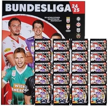 Panini Bundesliga Österreich Sticker 2024/25 / 1x Stickeralbum + 20x Stickertüten