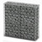 Xichuzi Steinkorb Gabione mit Deckeln, Pflanzkübel, Kräuterbeet, Hochbeete-kit, Pflanztrog, Vertikalbeet, Pflanzgefäße, Pflanzencontainer, Verzinkter Draht 100×100×30 cm