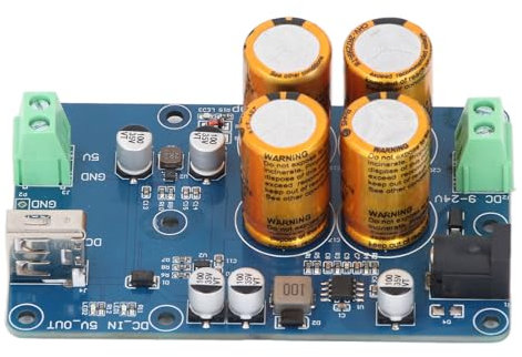 Superkondensator-USV-Netzteil für RPI DC9-24V-Eingang DC5V3A-Ausgang 10-60S Power-Down-Ausdauer Datenspeicherung mit Betriebsanzeige (4S)