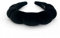 Skincare Haarband Damen – Gepolstertes Velvet Stirnband in Schwarz für Make-up, Gesichtspflege & Beauty Routine – Waschbar mit elegantem Organza-Etui
