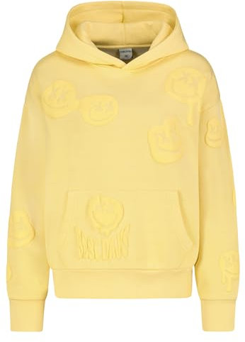Sublevel Damen Hoodie 3D Print, Kängurutasche Yellow S