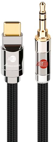 BOAACOUSTIC JIB Cavo USB C a 3.5mm jack Cable Adattatore Aux USB C to 3.5mm Audio Cavo Cuffia Stereo Auto Compatibile con iPhone 16 Pro Max/15 Pro Max Plus, Huawei P40/P30, Pixel 2M