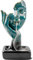 ZONSUSE Thinker Rückfluss Wasserfall Räuchergefäß,Meditierender Incense Stick Holder,Denkende Keramik Statue Räuchergefäß,Modern Art Räucherstäbchenhalter(Philosoph)