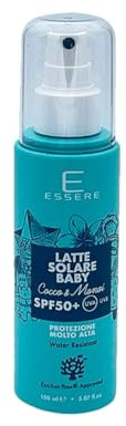 Essere Lait Solaire Bébé SPF50+ Protection Très Haute Résistant À L'Eau Coco & Monoï 150ml