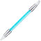 Pennello per unghie in silicone con doppia punta in silicone, per nail art, per nail art, per principianti e professionisti