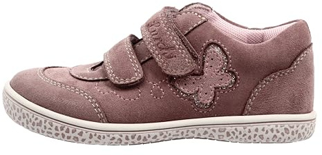 Lurchi Mädchen Toyah Sneaker | Halbschuhe, Lila, Klettverschluss, Motiv: Schmetterling, Kinder, Schuhe