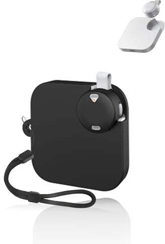 Hülle für Anker Soundcore Work AI Digitales Diktiergerät, yystao weiche Silikon-Schutzhülle, Staubdicht, Stoßfest und Langlebig, Schwarz