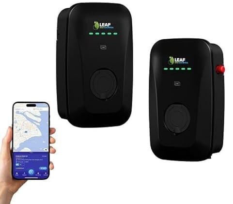7kW EV Charger | Electric Vehicle Charger | Type 2 | Untethered | 7kW | Fast Charging | Pen Fault | Single Phase | Wall Mount | EV Home Charger | Black, 40x29x19cm