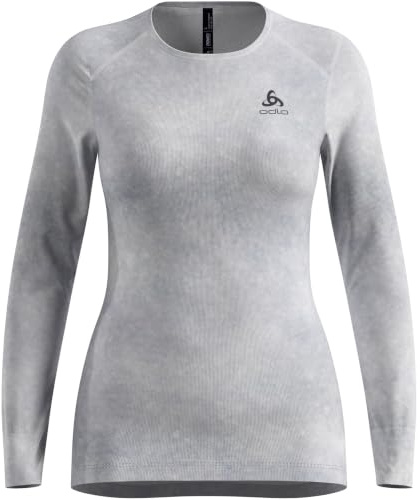 Odlo Damen Active Warm X Pow Longsleeve Silver Grey, L