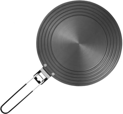 Difusor de Calor, Difusor de Calor Circular, Placa Conductora de Anillo de Cocina de Gas de Aluminio, Placa Difusora de Placa de Inducción Con Asa, 28cm, No Apto para Placas de Inducción