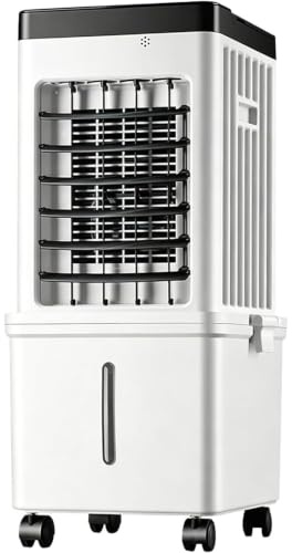 Ventilatore Umidificatore 3 In 1 Raffreddatore d'aria Portatile 60 Cm 15L 3 Velocità 3 Modalità Timer 7,5H Super Risparmio Energetico 4 Ruote Maniglia Condizionatore 'aria Senza Tubo 27*23*60cm