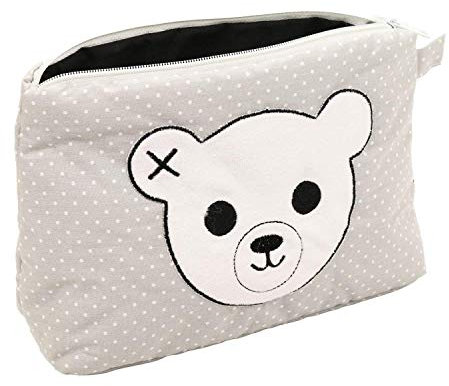 BE-WILD: Windeltasche, Kulturtasche grau