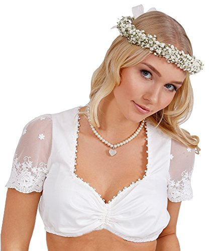 Krüger Dirndl Damen Dirndlbluse 31160 ecru 38