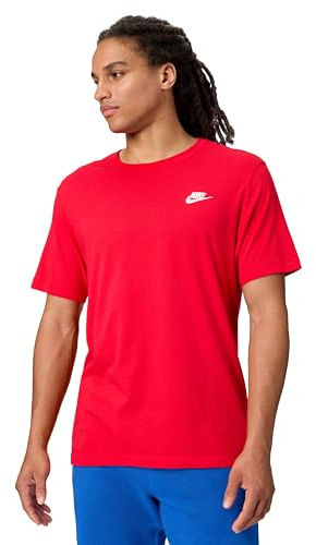 Nike M Nsw Club Tee Maglietta, University Red White, 3XL Uomo