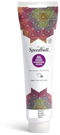 Fabric Block Print Ink - Inchiostro per stampe, 155,9 g, colore: Bianco