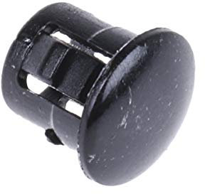 RS PRO Blanking Plugs Diameter 5 mm, Nylon 66, Without Thread, Black, Pack of 25