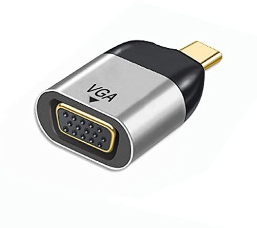 chenyang Adaptador USB C a VGA, Cable VGA a USB tipo C, adaptador de Monitor para tableta teléfono portátil 1080p 60hz