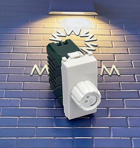 TOT Electric Frutti Compatibili Colore Bianco Per Supporti Originali Materiale Tecnopolimero Vimar Plana Interruttori Prese Shuko Bivalenti (Dimmer)