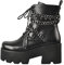 MissHeel Gothic Ankle Boots Goth Stivaletti con tacco Chunky, Antanina, 42 EU