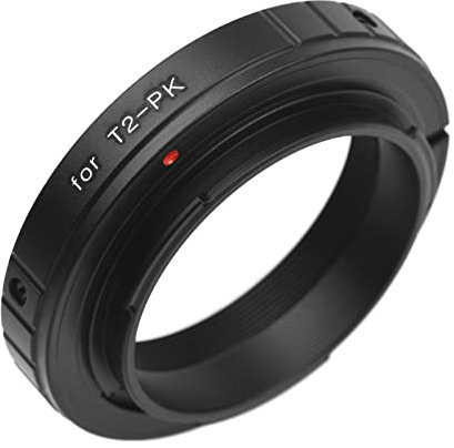 Andoer T2-PK Metall-Objektivadapterring T/T2-Mount-Objektivadapter Ersatz für Pentax K-70/K-50/K-30/K-500/K-1/K-3/K-3 II/K-5 IIs/K-5 II/K-5/K-7 K-Mount-Kameras