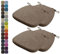 Kimgull 4er Set Stuhlkissen mit Bändern Bequeme Waschbare Rutschfestes Sitzkissen Ideal für zu Hause und Gartendekoration, viele Farben und Größen zur Auswahl (43x42x5CM Braun)