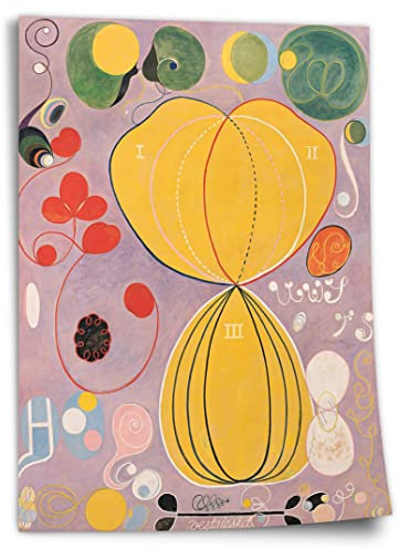 Printistico Poster Hilma af Klint - The Ten Largest, No 7, Adulthood (1907) Kunstdruck ohne Rahmen, Wandbild - A4, A3, A2, A1, A0, XXL - Wohnzimmer, Schlafzimmer, Küche, Deko